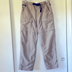 The North Face Khaki Convertible Nylon Outdoor Pants shorts Size L
